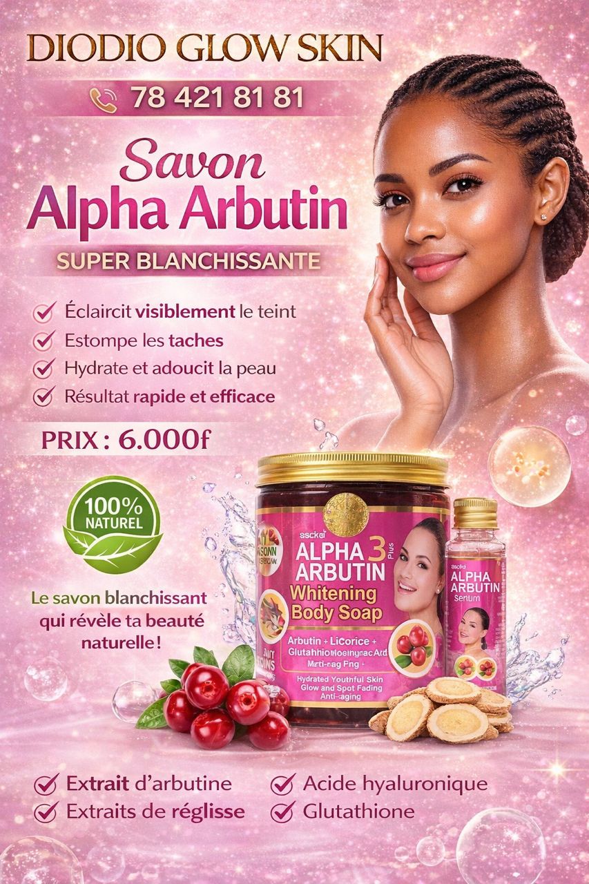 savon alpha arbutin