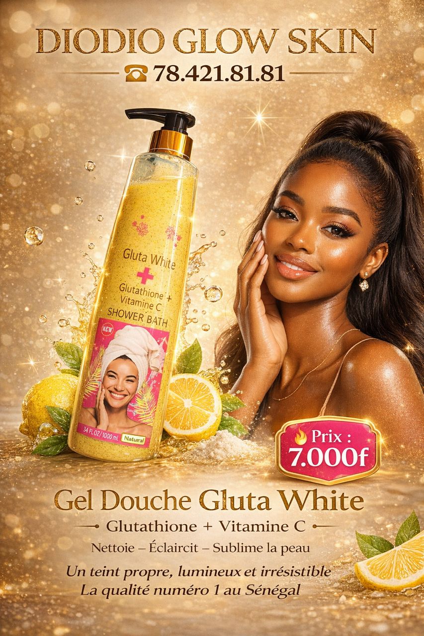 Gel douche gluta white