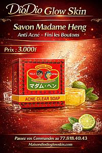 Savon Madame heng - Anti acné fini les boutons