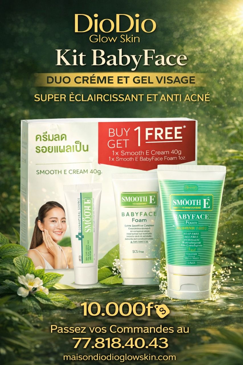 Kit BabyFace DUO CRÉME ET GEL VISAGE SUPER ÉCLAIRCISSANT ET ANTI ACNÉ
