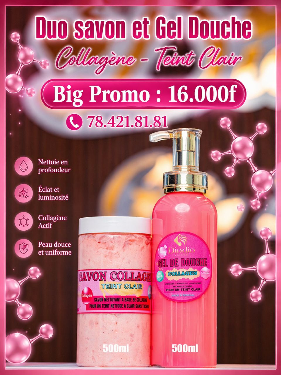 Duo savon et gel  Collagène