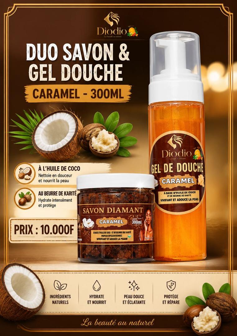 Duo savon & Gel Douche - Caramel