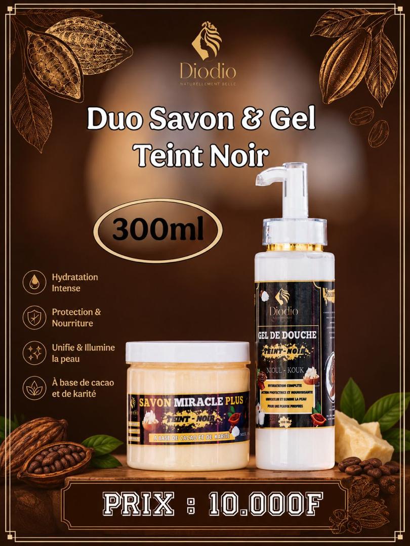 Duo Savon & Gel Douche Teint Noir